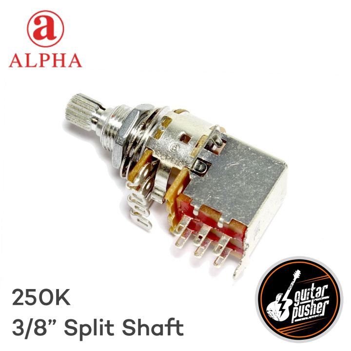 Alpha Push Pull Potentiometer 3/8" Tall Bushing height Wood Mount US