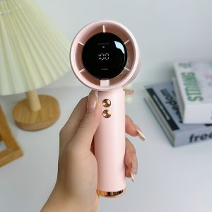 Portable Handheld Turbo Fan 6000mAh 100 Gear High-Speed Cooler Rechargeable Digital Display Fan