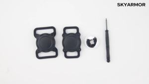 IP68 Waterproof The Safest AirTag Dog Collar Holder Dustproof Ultra-Durable Fits Up to 1.5" Collars  Will Not Damage Your Collar  Perfect Way to GPS Track Your Dog