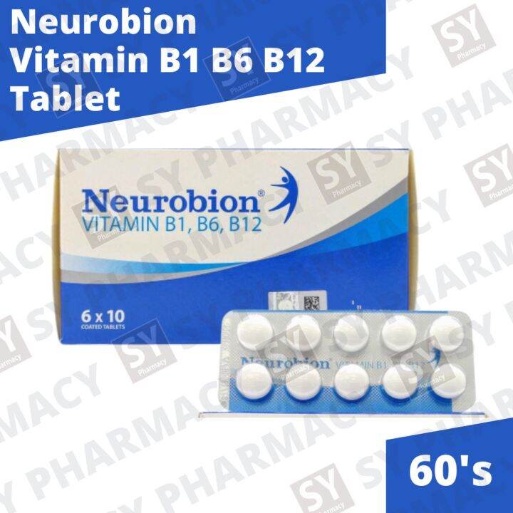 Neurobion Vitamin B1, B6, B12 60's (Exp 072023) | Lazada