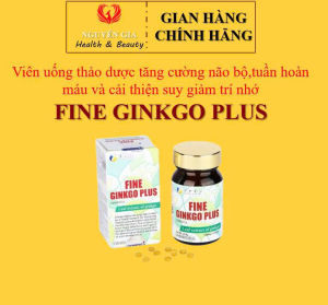 Viên uống thảo dược bổ não Fine Ginkgo Plus Nhật Bản giúp tăng cường tuần hoàncải thiện trí nhớgiảm đau đầu chóng mặt - Hop 150 viên