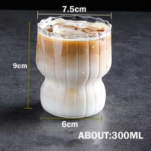 Heat Resistant Healthy Glass Cups Water GlassCoffee CupsFlower Tea Glass Microwave Safe Glass Tea Cups