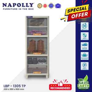 NAPOLLY LOCKER BOX LEMARI PLASTIK PORTABLE SUSUN SERBAGUNA [NAPBOX]