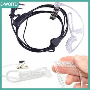 【E-WOITD】 FBI phong cách tai nghe Tai nghe tai nghe mic an ninh đài phát thanh Walkie Talkie Pro 2 Pin