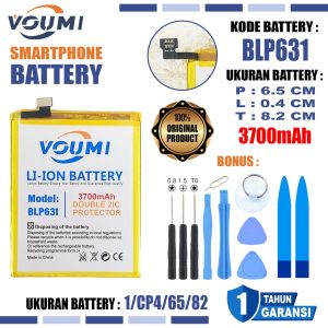 VOUMI BLP631 Baterai Battery Double IC Power high Capacity Oppo F3 F5 F5+ F5 Plus F5 Youth A73 A77