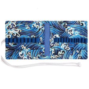 Multipurpose Crochet Hook Organiser Portable Knitting Storage Pouches Built in Zippered Pocket and Elastic Slots