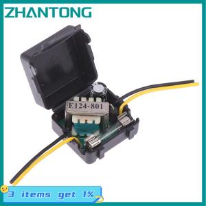 ZHANTONG ตัวกรองสัญญาณไฟรถยนต์อุปกรณ์เสริมตัวกรองพลังงานสเตอริโอวิทยุรีเลย์เครื่องเสียง