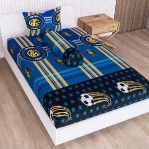PROMO SPREI INTER MILAN MOTIF BOLA NO 2/NO 1 BAYAR DI TEMPAT