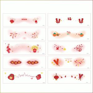 A special gift: Chinese Fu tattoo stickers for the Spring Festival.