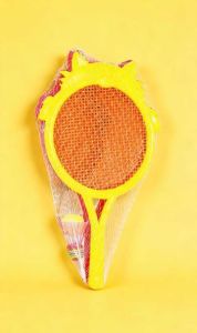 Kids Badminton Racket Lightweight Racket Set Easy-Grasp Tennis Racket Toy Outdoor Indoor Sports Parent-Child Interaction Mainan Gift