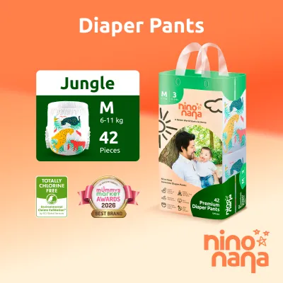 Nino Nana Baby Diaper Pants - M (6-11 kg) | L (9-14 kg) | XL (12-18 kg) | XXL (15-23 kg)