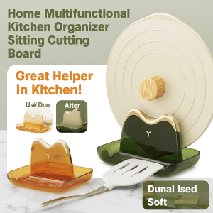 Multifunctional Sitting Drain Pot Lid Rack Saves Space And Drains Quickly Kitchen Storage Rack多功能坐式沥水锅盖架