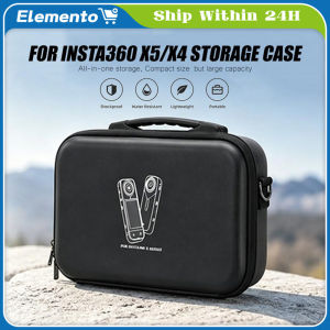 Large Carry Case Protective Insta360 X4/X5 Storage Travel Bag with Shock-Proof Foam Padding for Insta 360 X4 Camera Selfie Stick Charger Housing Case and Other Accessories