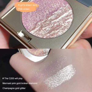 【COD】Duo Shimmering Aqua Highlighter Eyeshadow Palette Tahan Lama Perona Pipi Berkilauan Mata Berkilauan Tahan Air Eyeshadow Makeup Up Lengkap -💞Margot