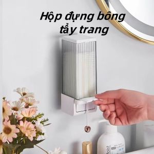 Hộp đựng trang sức nữ Hộp đựng trang sức 2 lớp nội thất nhung có gương Ngăn kéo đa ngăn đơn giản Dung tích lớn