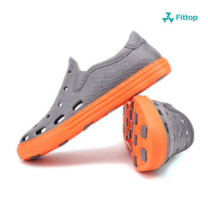 Giày Lười Nhựa Nam Đi Biển Đi Mưa Siêu Êm