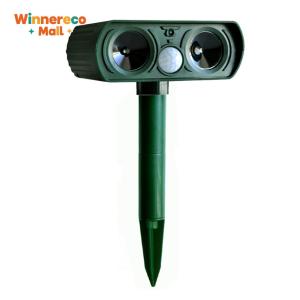 เครื่องไล่สัตว์อัลตราโซนิกกันน้ำพลังงานแสงอาทิตย์สำหรับการป้องกันแมลงและสัตว์ในสวนและบ้าน