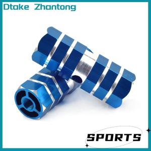 Dtake 2Pcs Aluminum M TB Bike Bicycle A xle Pedal Non-slip Front Rear A xle Foot Pegs Bicycle Socle Footrest Pedal Bike Accessories
