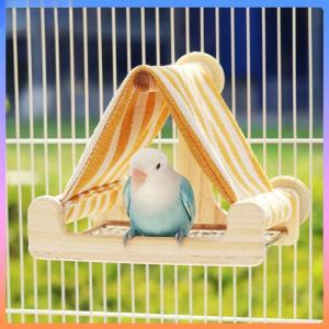 ✨【Best Seller】บ้านนกแก้ว ของเล่นนก ไม้แท้ ! ของแต่งกรงนก ที่นอนนกเลิฟเบิร์ด บ้านไม้สวย สีสดใส ปลอดภัย100%✨