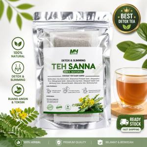 Teh Daun Sanna/Senna (Gred A) ASLI 100% DETOX SLIMMING