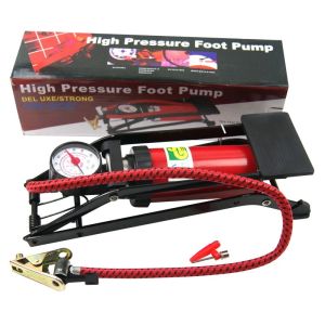 Bơm hơi dùng chân High Pressure Foot Pump loại lớn 29cm dùng cho xe đạp xe máy và ô tô nhỏ