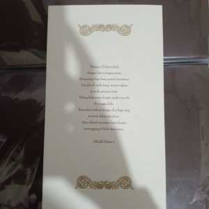 UNDANGAN ERA BARU 8842 UNDANGAN NIKAH UNDANGAN PERNIKAHAN WEDDING CARD KARTU UNDANGAN KARTU UCAPAN FREE PLASTIK