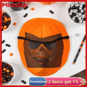 Ministar Halloween Horror Devil Mask Pumpkin Mask Funny Cosplay Roleplay Mask Demon Terror Carnival Party Costume Props