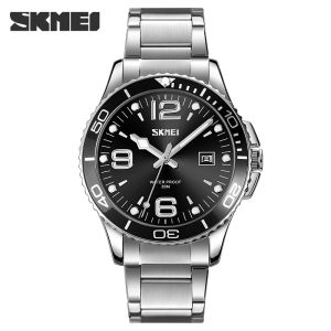Jam Tangan Pria Stainless Steel SKMEI 9278 Original Anti Air