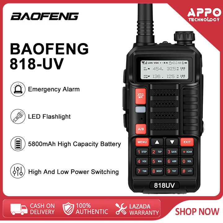 Baofeng K5PLUS 10W multibanda UHF VHF AM banda de aviación 999CH 2500mAh frecuencia de copia