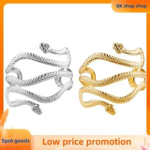 ✨QK shop✨ Open Snake Upper Arm Bangle Bracelet Adjustable Arm Cuff Bangle Bracelets for Women Fashion Jewelry