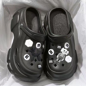 Ladies sandals slippers sandals with adjustable straps toe wraps EVA soft odor resistant breathable with shoe flowers