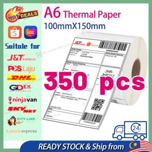 Premium Quality A6 Thermal Paper 100mm x 150mm Sticker Label Shop.. Laza.. Waybill Shipping Consignment Note/ thermal printer Pelekat / 热敏标签