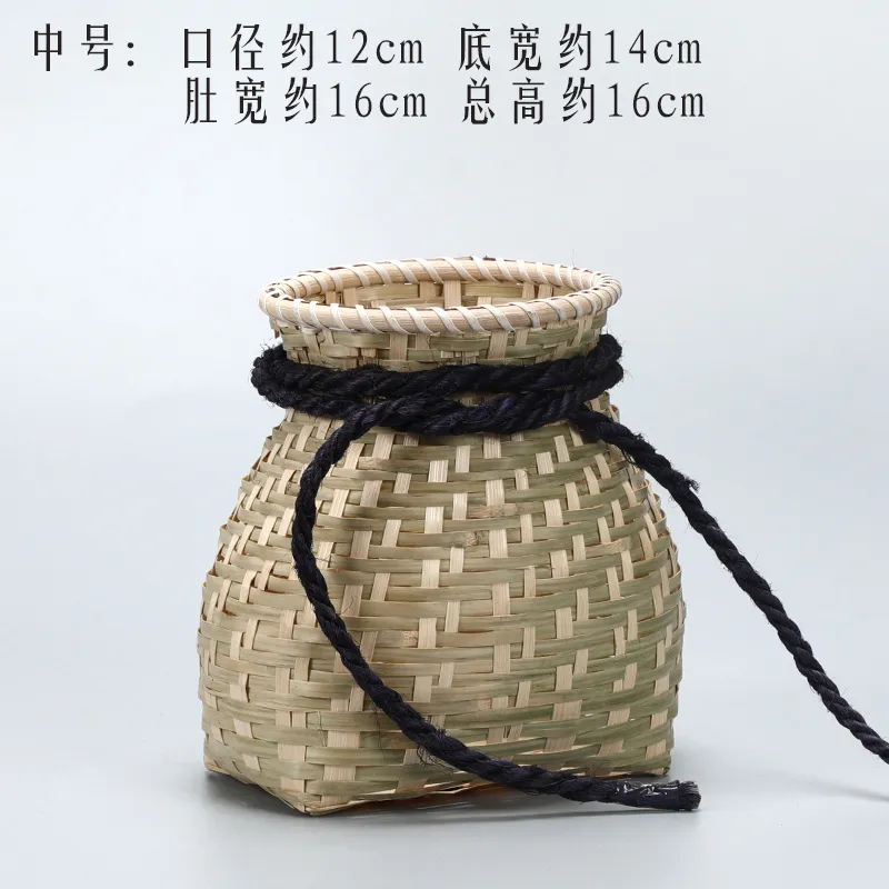 Bamboo woven fish basket dance props feature decorations handmade