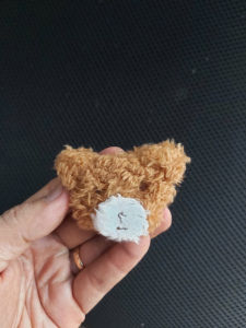 Ghim cài áo hình đầu gấu xù nâu khoảng 5cm xinh xắn phụ kiện thời trang
