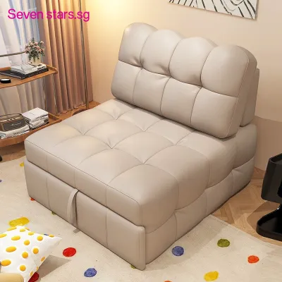 2025 New Multifunctional Pull-Out Extendable Sofa Bed 2-in-1 Folding Single Bed for Small Balcony Living Room & Study