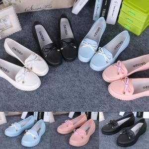 KD โกดังไทย รองเท้าคัชชูยางนิ่ม ดีเทลผูกโบว์🎀 รองเท้าแฟชั่นแนวน่ารัก นุ่มสบาย