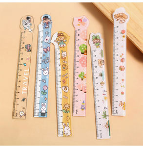 S89 ไม้บรรทัดนักเรียน ลวดลายการ์ตูน อุกรณ์การเรียน  พร้อมส่ง