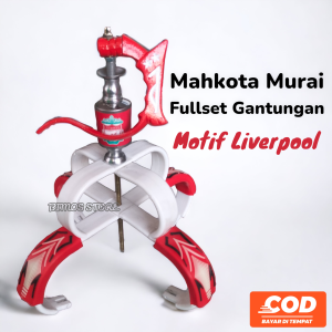 Mahkota Murai Fullset Gantungan Motif LIVERPOOL Mahkota Sangkar Murai Cakram Murai Batu