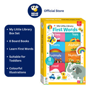 My Little Library First Words 8 Books Gift Set For Toddlers Ages 12+ Months (Hardcover)
