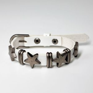 Punk ngôi sao phong cách retro Vòng đeo tay bằng da cho nam giới và phụ nữ hợp thời trang Y2K phong cách phụ kiện trang sức
