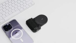 JJC Magnetic Phone Camera Grip Handle with Wireless Shutter Remote Magsafe Camera Handle Bluetooth Bracket for iPhone Android Smartphone with 1/4” Tripod Screw for Video Photo Shooting (Black)