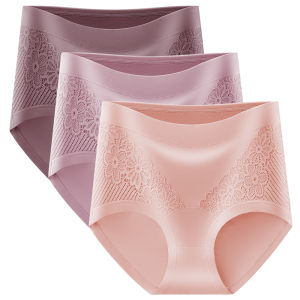 Sentexin Cotton Underwear Women Mid-high Waist Knickers for Mother Plus Size Breathable Briefs Female Lingerie M-3XL