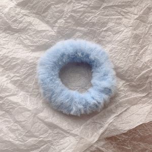 Soft Hair Scrunchies for Women Girls Cute Plush Elastic Thick Hair Band Multicolor Rubber Band Hair Loop Hair Accessories