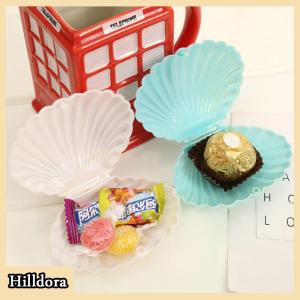 [Hilldora] 1PC สีสันน่ารักเปลือกพลาสติกกล่องขนมแต่งหน้าเครื่องประดับกล่องเก็บของขวัญกล่องของขวัญ