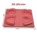 ZHONGMEET Silicon Mô hình khâu răng miệng/nướu Thực hành khâu vết thương 4 loại vết thương Đệm khâu da miệng Có thể tái sử dụng Mềm mại Mô hình giảng dạy nha khoa Dành cho giảng dạy nha sĩ. 