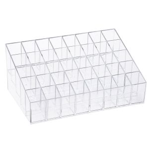 24/40 Lipstick Stand Case Jewelry Box Makeup Organizer Storage Box Mascara Cosmetic Holder Display Plastic Box Home Storage