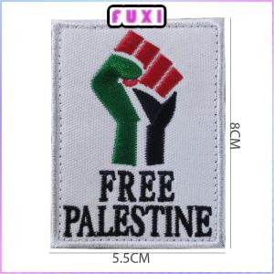Middle East Palestine Badge Armband Accessories Flag er Velcro Embroidery Chapter Backpack Stickers in Stock