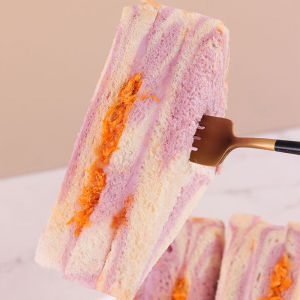 Taro Sandwich Rainbow Bread Breakfast