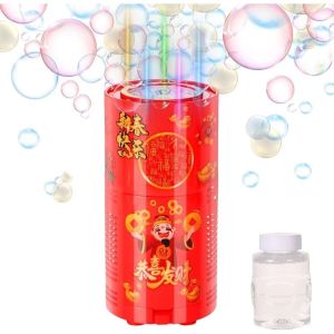 Máy Thổi Bong Bóng Tự Động Bubble Machine LED 7 Màu – Dung Tích 240ml Dùng Pin Tiệc Sinh Nhật