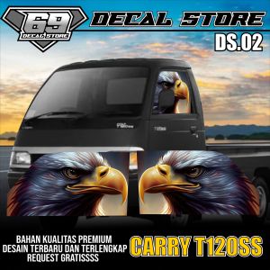 STIKER KACA CARRY T120SS STIKER ONE WAY CARRY T120SS DESAIN TERBARU SIMPEL KEREN 69 DECAL STORE KODE Ds.02